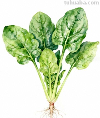 水彩画｜菠菜 - 今日头条