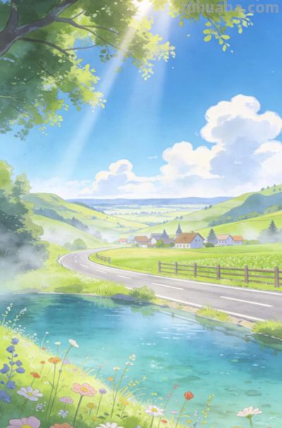 清新水彩风格，清凉夏日 - 图画吧TUHUABA