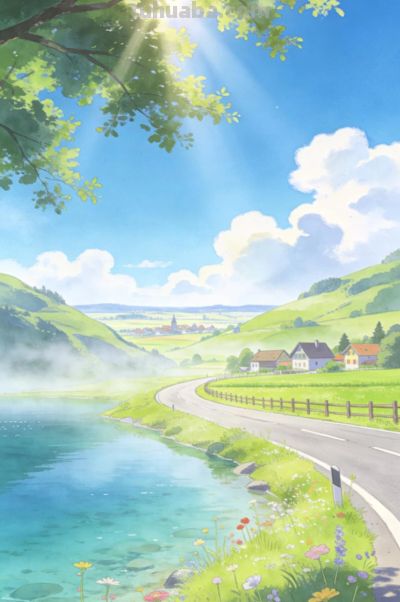 清新水彩风格，清凉夏日 - 图画吧TUHUABA