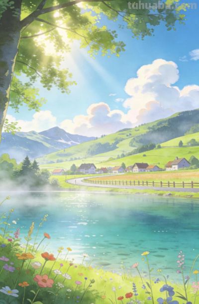 清新水彩风格，清凉夏日 - 图画吧TUHUABA