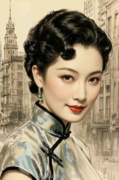 彩铅画：东方风韵的旗袍 - 今日头条