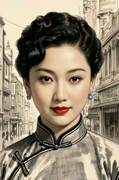 彩铅画:东方风韵的旗袍 - 今日头条 彩铅画:东方风韵的旗袍 - 图画吧TUHUABA