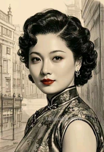 彩铅画:东方风韵的旗袍 - 今日头条 彩铅画:东方风韵的旗袍 - 图画吧TUHUABA