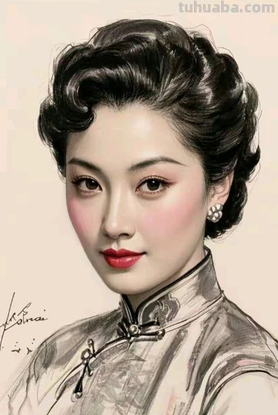 彩铅画:东方风韵的旗袍 - 今日头条 彩铅画:东方风韵的旗袍 - 图画吧TUHUABA