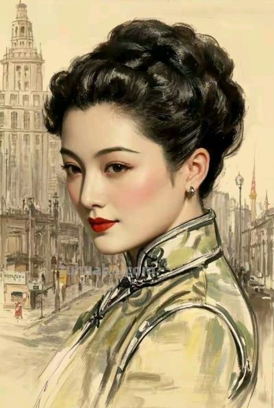 彩铅画:东方风韵的旗袍 - 今日头条 彩铅画:东方风韵的旗袍 - 图画吧TUHUABA