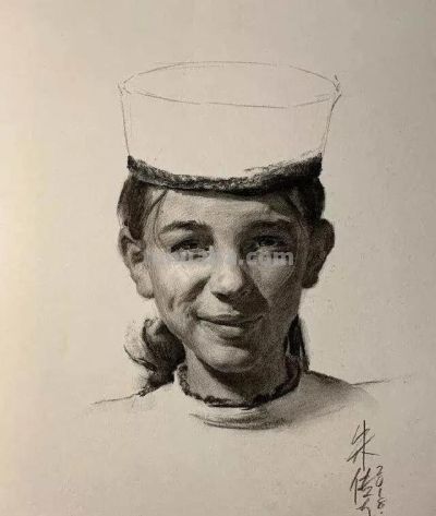 央美朱传奇素描头像作品专辑 - 图画吧TUHUABA