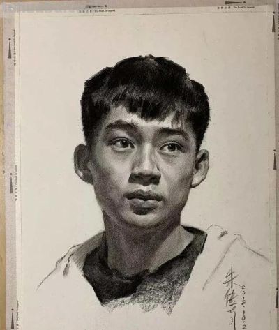 央美朱传奇素描头像作品专辑 - 图画吧TUHUABA