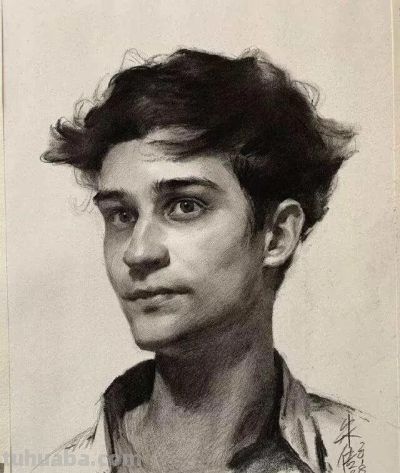 央美朱传奇素描头像作品专辑 - 图画吧TUHUABA