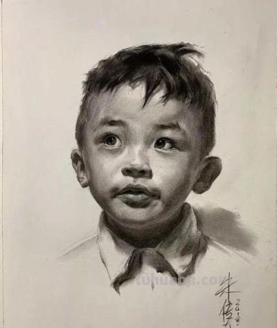 央美朱传奇素描头像作品专辑 - 图画吧TUHUABA