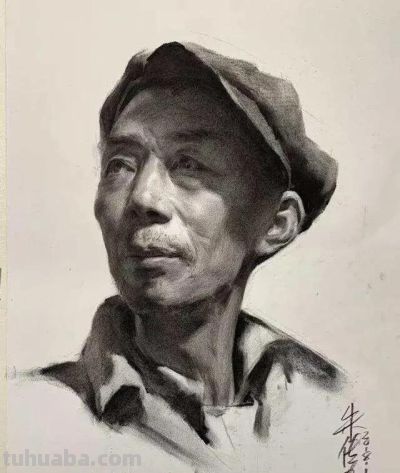 央美朱传奇素描头像作品专辑 - 图画吧TUHUABA