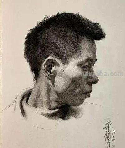 央美朱传奇素描头像作品专辑 - 图画吧TUHUABA