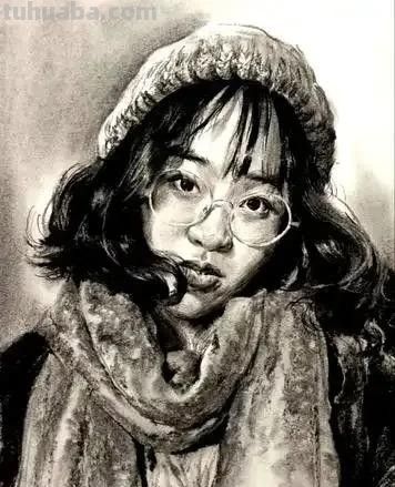 央美朱传奇素描头像作品专辑 - 图画吧TUHUABA