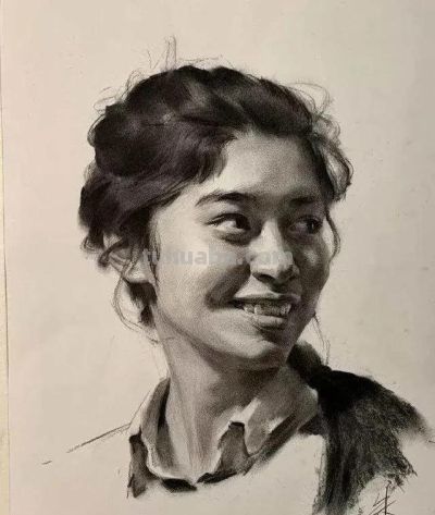 央美朱传奇素描头像作品专辑 - 图画吧TUHUABA
