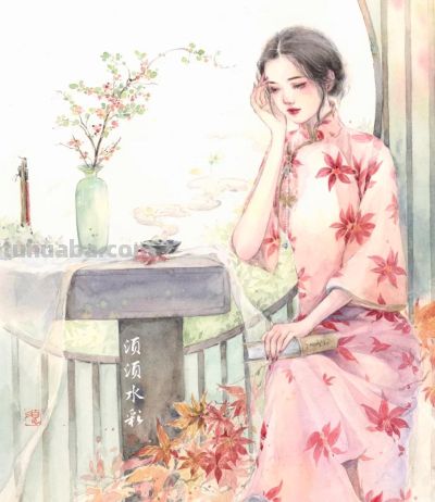 水彩笔下的女子群像，每一张都美到心尖上 - 图画吧TUHUABA