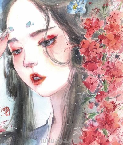 水彩笔下的女子群像，每一张都美到心尖上 - 图画吧TUHUABA