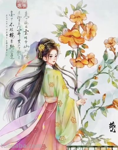 水彩晕染的古风人物，从仕女到小官，每幅都像浸着古意的温柔梦境 - 图画吧TUHUABA