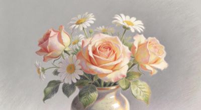 分享一组唯美彩铅花卉插画 - 今日头条