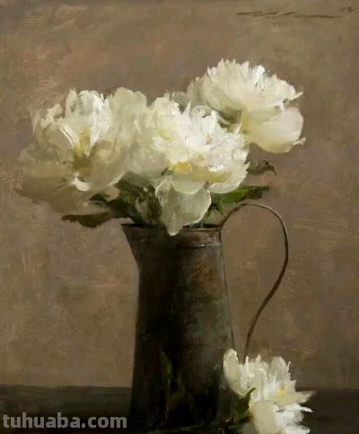 michael klein油画笔下的花 - 图画吧TUHUABA