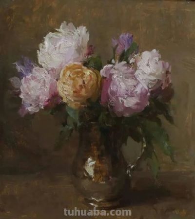 michael klein油画笔下的花 - 图画吧TUHUABA
