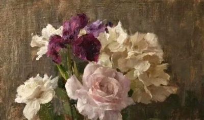 michael klein油画笔下的花 - 图画吧TUHUABA