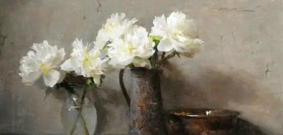 michael klein油画笔下的花 - 图画吧TUHUABA