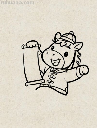 爆竹声中马到成功好运开丨花一简笔画马年好运图分享 - 今日头条 爆竹声中马到成功好运开丨花一简笔画马年好运图分享 - 图画吧TUHUABA