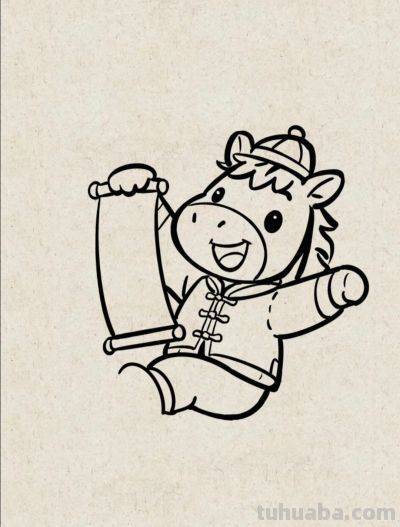 爆竹声中马到成功好运开丨花一简笔画马年好运图分享 - 今日头条 爆竹声中马到成功好运开丨花一简笔画马年好运图分享 - 图画吧TUHUABA