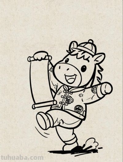 爆竹声中马到成功好运开丨花一简笔画马年好运图分享 - 今日头条 爆竹声中马到成功好运开丨花一简笔画马年好运图分享 - 图画吧TUHUABA