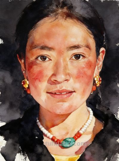 一张藏族肖像的水彩AI实验,让我看清了技术与艺术的边界 - 今日头条 一张藏族肖像的水彩AI实验,让我看清了技术与艺术的边界 - 图画吧TUHUABA