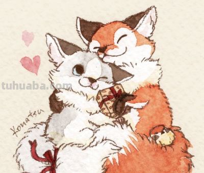 一组软萌治愈、笔触柔和的水彩作品 - 图画吧TUHUABA