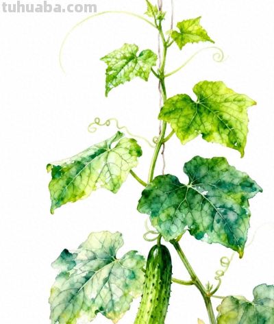 水彩画｜黄瓜 - 今日头条