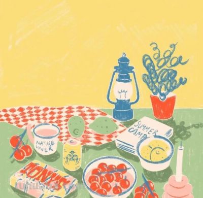 复古淡雅色调静物花卉｜澳大利亚插画师Lydia Ellen - 图画吧TUHUABA