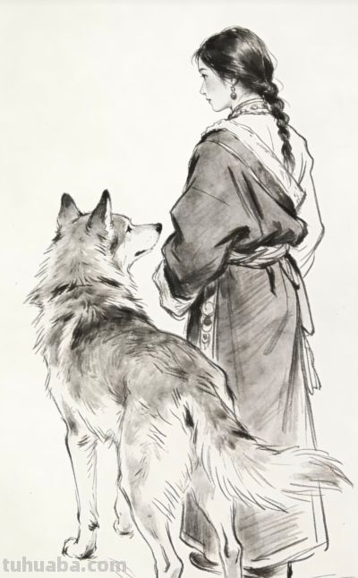 素描画：格林重返狼群 - 图画吧TUHUABA