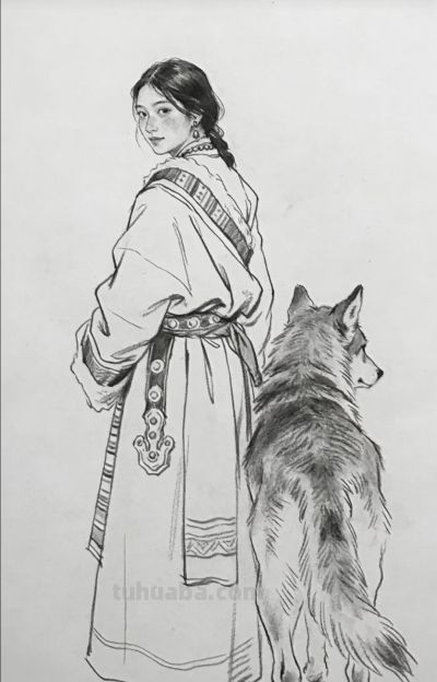 素描画：格林重返狼群 - 图画吧TUHUABA