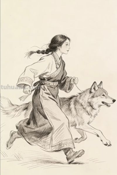 素描画：格林重返狼群 - 图画吧TUHUABA