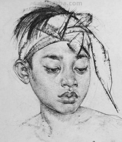 尼古拉·费欣素描作品 - 图画吧TUHUABA