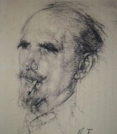 尼古拉·费欣素描作品 - 图画吧TUHUABA