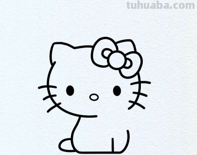 简笔画每日更新之可爱猫咪 - 图画吧TUHUABA