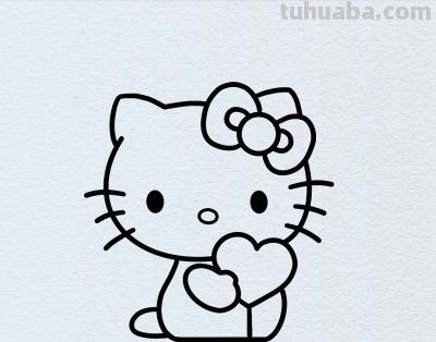 简笔画每日更新之可爱猫咪 - 图画吧TUHUABA