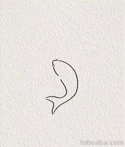 鲤鱼跃龙门 步步高升贺新春丨画个简笔画分享 - 图画吧TUHUABA