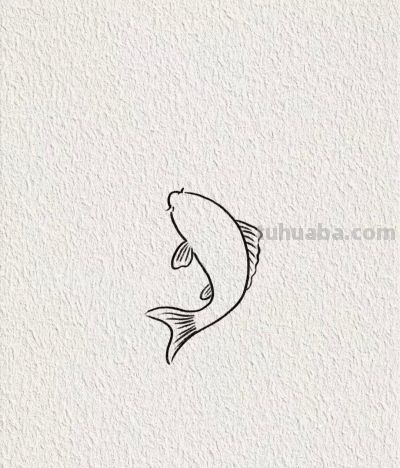 鲤鱼跃龙门 步步高升贺新春丨画个简笔画分享 - 图画吧TUHUABA