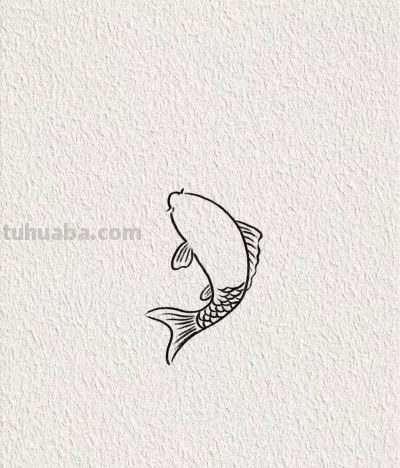 鲤鱼跃龙门 步步高升贺新春丨画个简笔画分享 - 图画吧TUHUABA