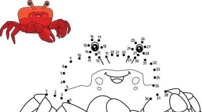 既能记数儿，又能画着玩儿！动物简笔画点连点线稿 - 图画吧TUHUABA