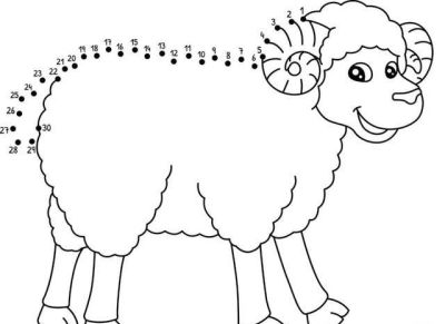 既能记数儿，又能画着玩儿！动物简笔画点连点线稿 - 图画吧TUHUABA