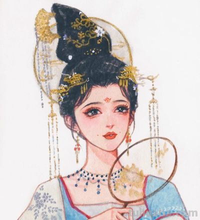 治愈系水彩人物集：温柔、华丽、梦幻… 画笔里的女孩会发光 - 图画吧TUHUABA