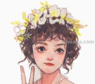 治愈系水彩人物集：温柔、华丽、梦幻… 画笔里的女孩会发光 - 图画吧TUHUABA