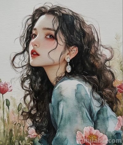 治愈系水彩人物丨SpacewaIkerrand390875w分享 - 图画吧TUHUABA