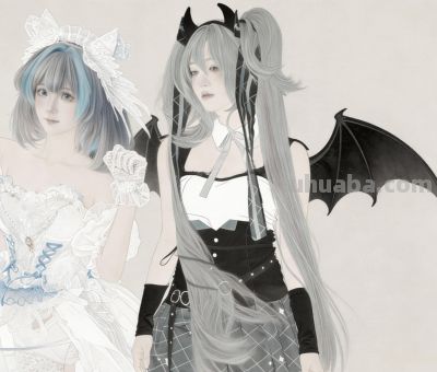 看我如何用Cosplay“炼”出一张AI工笔画稿的！ - 图画吧TUHUABA