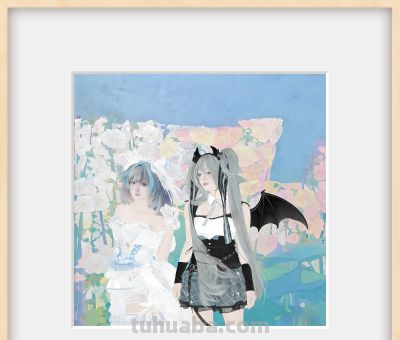 看我如何用Cosplay“炼”出一张AI工笔画稿的！ - 图画吧TUHUABA