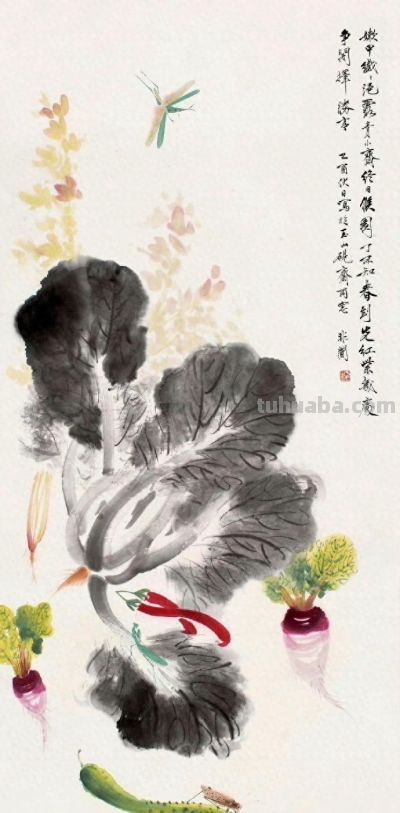 于非闇蔬果图：淡墨藏风骨 - 今日头条